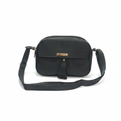 کیف دوشی مشکی 3زیپ (مدل پاسپورتی)48