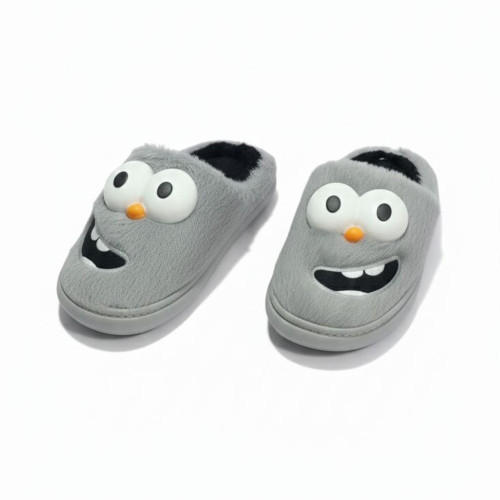 صندل اسلیپر پشمی طوسی (مدل هلیا)