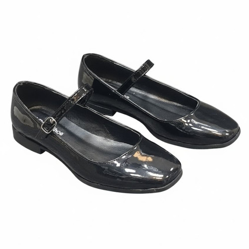 کالج چرم ورنی مشکی مدل کالوئن