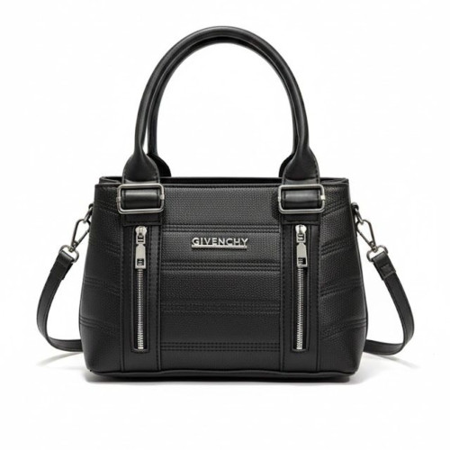 کیف زنانه مشکی بزرگ 2خونه بند بلند