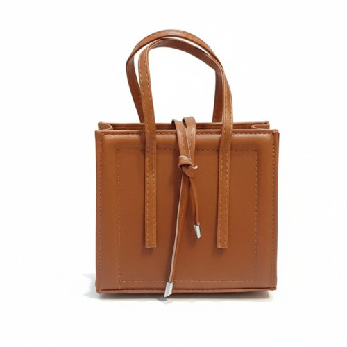 کیف قهوه ایی دوشی دستی (مدل مربع)