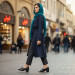 کفش مشکی تمام طبی لژ 4سانت جلو باز